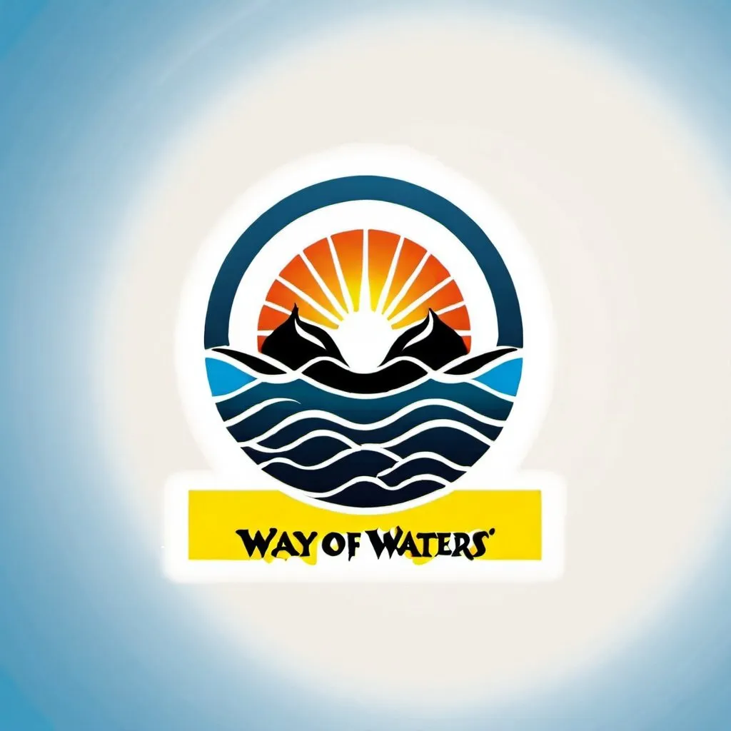 Prompt: Create a logo for, "Way of Waters" 