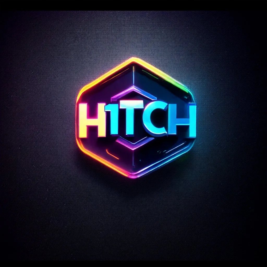 Prompt: H1TCH 3d hexagon tech logo