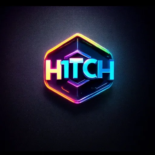 Prompt: H1TCH 3d hexagon tech logo