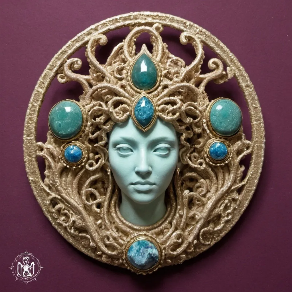 Prompt: Made of minerals - sedusa adornment