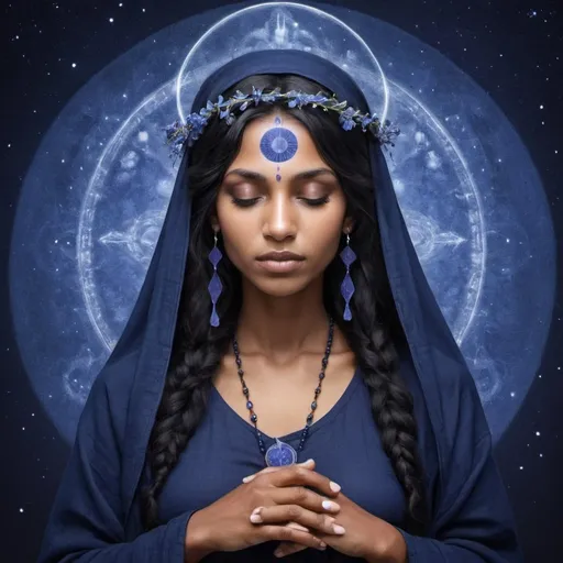 Prompt: My mourning vousin indigo soul of love and guidance healer and protector of innocent ones virgo 