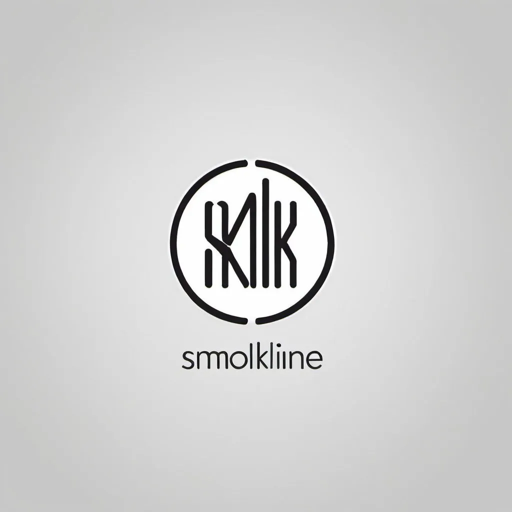 Prompt: Made a logo for my store and the name of store is smokline and do more minimalism