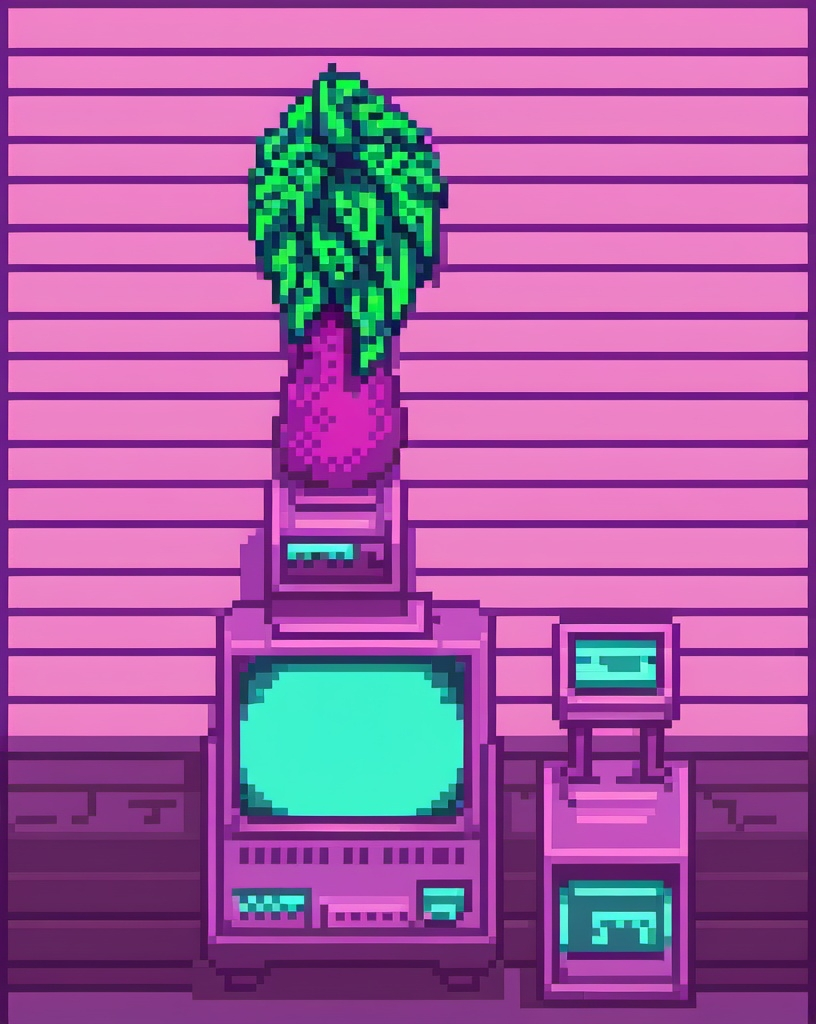 Prompt: 80s Vaporwave 