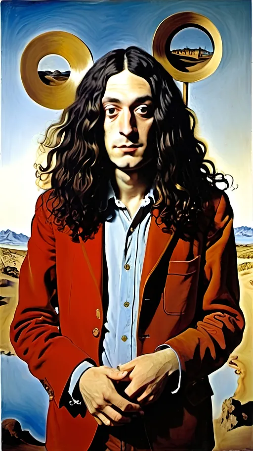 Prompt: Kurt Vile, by Salvador Dali 