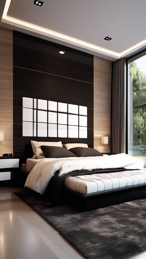 Prompt: beautiful modern Bedroom