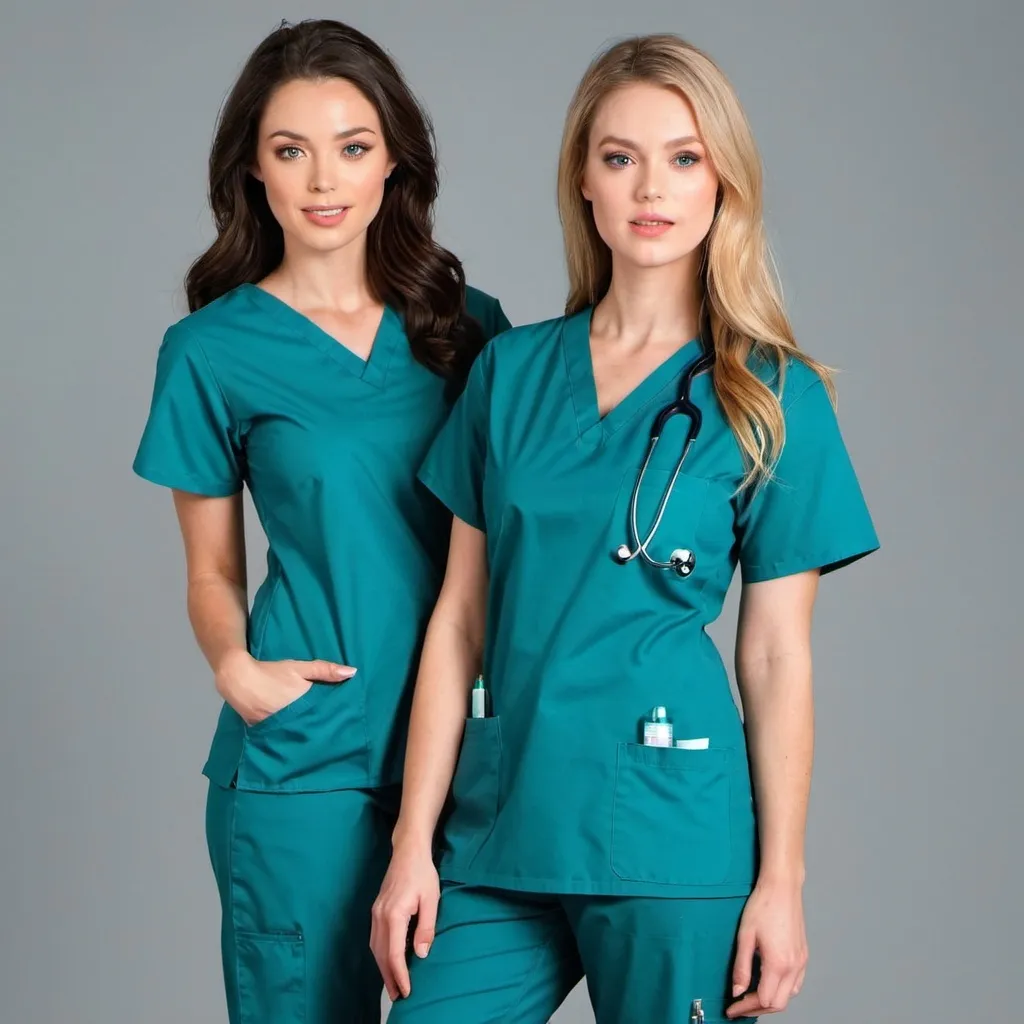 Prompt: Model wearing medical scrubs 