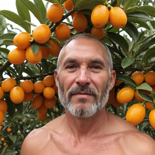 Prompt: kumquat man