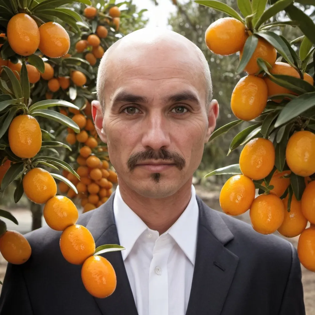 Prompt: kumquat man