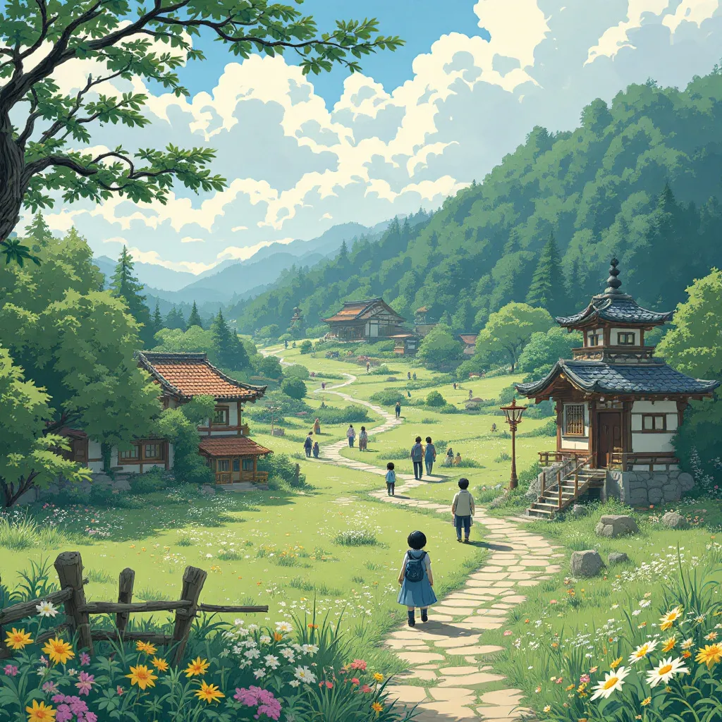 Prompt: Convert this image into Ghibli 
style 