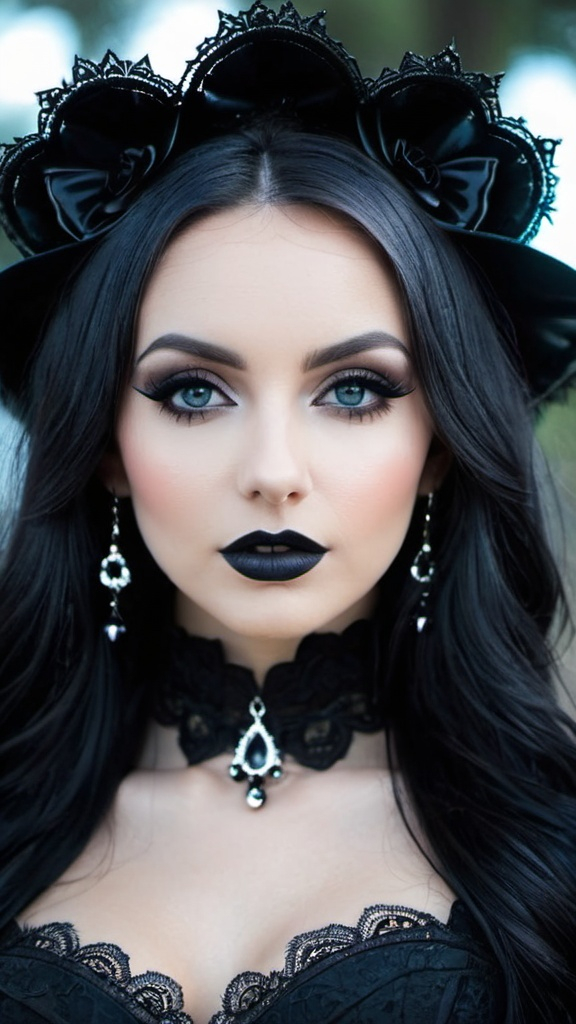 Prompt: gothic beauty