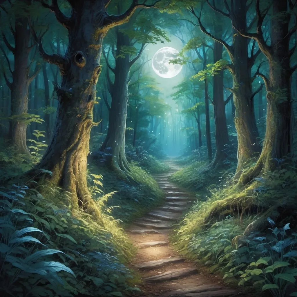 Prompt: The Moonlit Forest Quest

