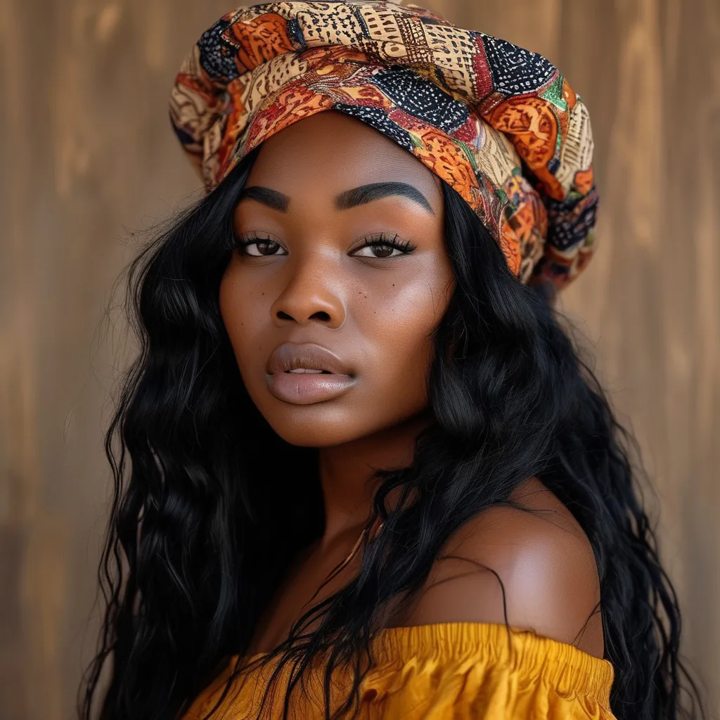 Prompt: Adult beautiful black girl ADULT 4K photo