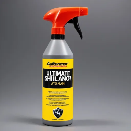 Prompt: Label voor spuitfles 500ml auto schoonmaakmiddel  naam: "AutoArmor: Ultimate Shield Against Dirt and Grime"