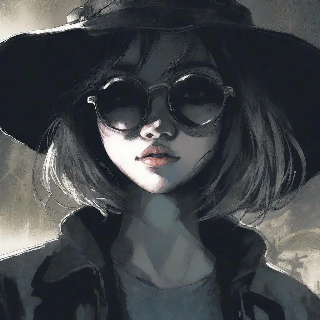 Prompt: closeup illustration of a pitch darkness portrait, anime woman, shades of darkness, hidden, atmospheric, impressionistic, art by tatsuki fujimoto, art by q hayashida, art by sean murphy

