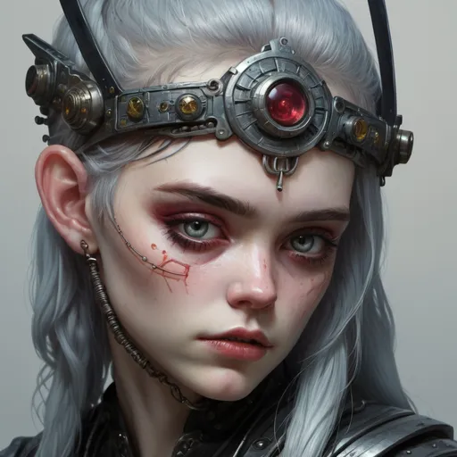 Prompt: photorealistic, grimes, elden ring, fantasy, cyberpunk, technology, medieval, futurism