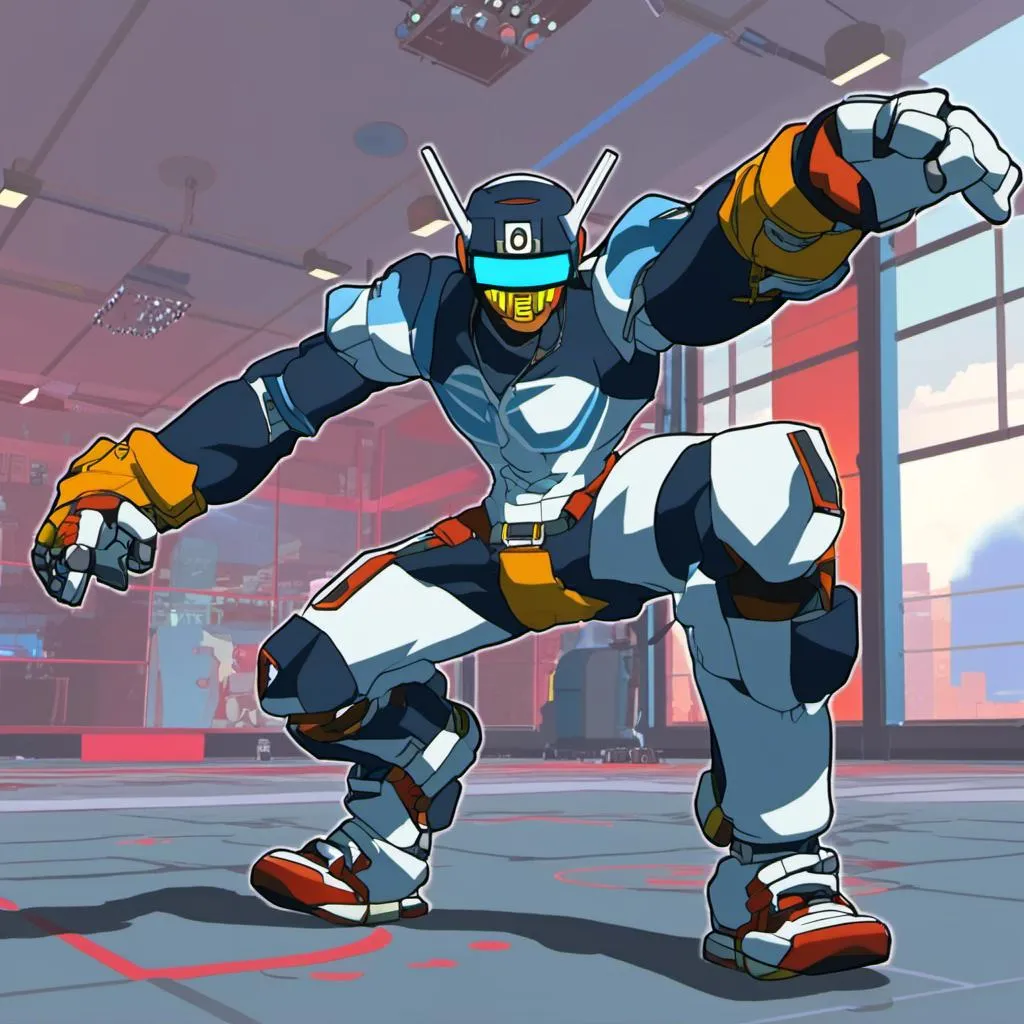 Prompt: <mymodel>robot breakdancer