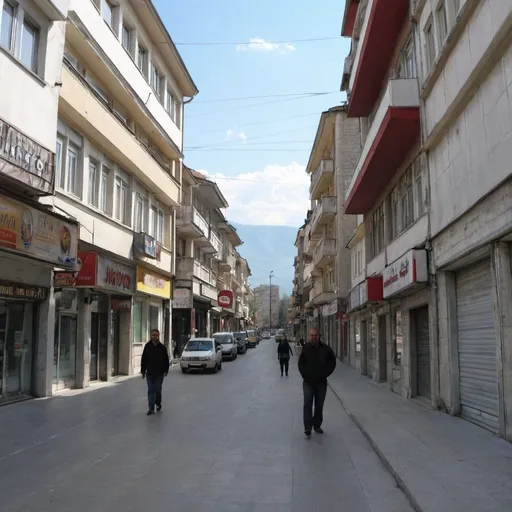 Prompt:  orce nikolov street in skopje, macedonia