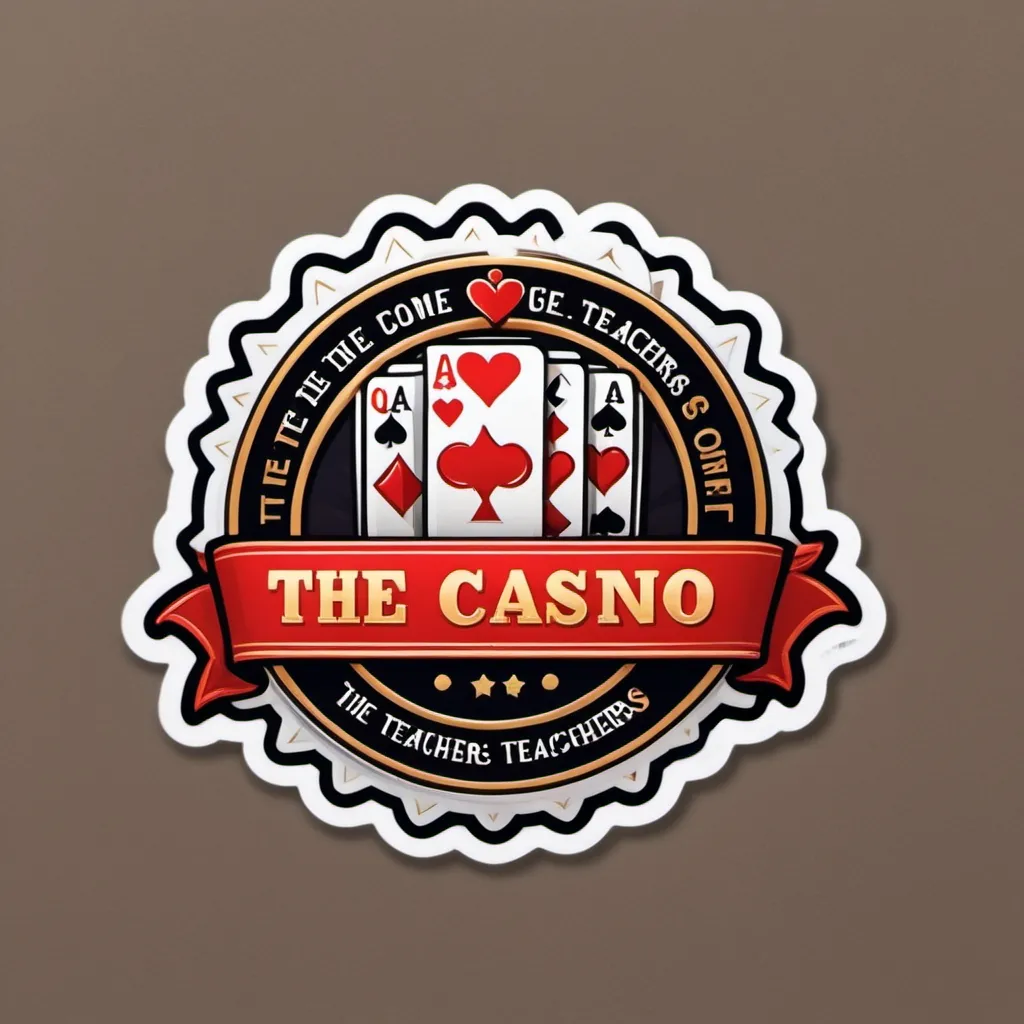 Prompt: Create a logo in casino style with the message: The dope came from the teachers.