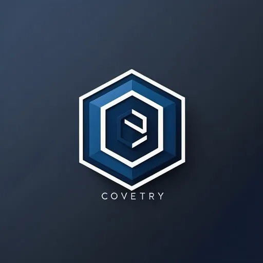 Prompt: (logo for digital security solutions company), conveys strength and expertise, geometric abstract shapes, simple design, colors: deep blue and cool gray, modern and professional style, embodies technology consulting, emphasizes security and reliability, elegant asymmetry, sleek lines, minimalist approach, ideal for branding, high-quality design.