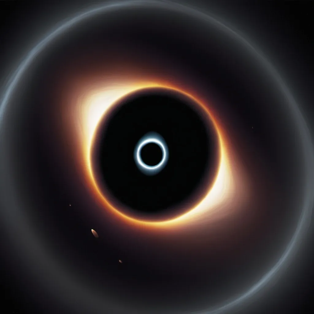 Prompt: A black hole approaching Remin