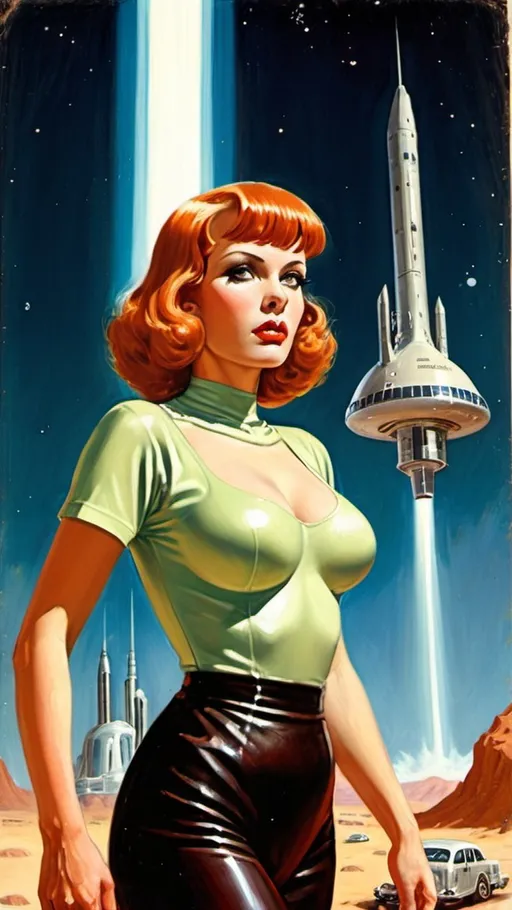 Prompt: Science fiction, pulp style.