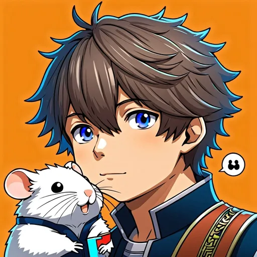 Prompt: anime, human boy
 , detailed,   hair, sli
, uincoin, hamster like 
very detailed