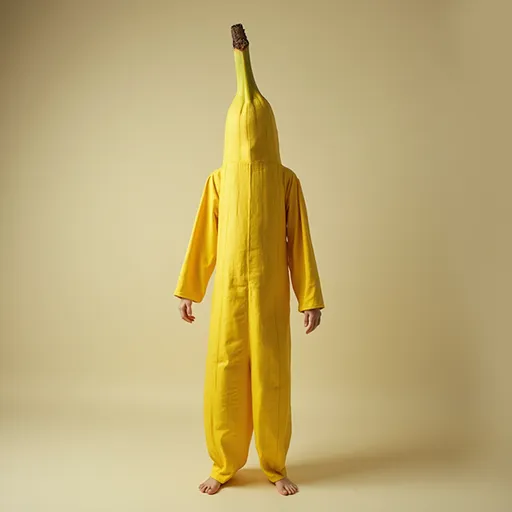 Prompt: Una persona che ha il corpo di una banana