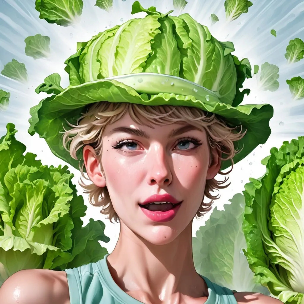 Prompt: Rolling skin thunder estrogen organic perspiration lettuce hats