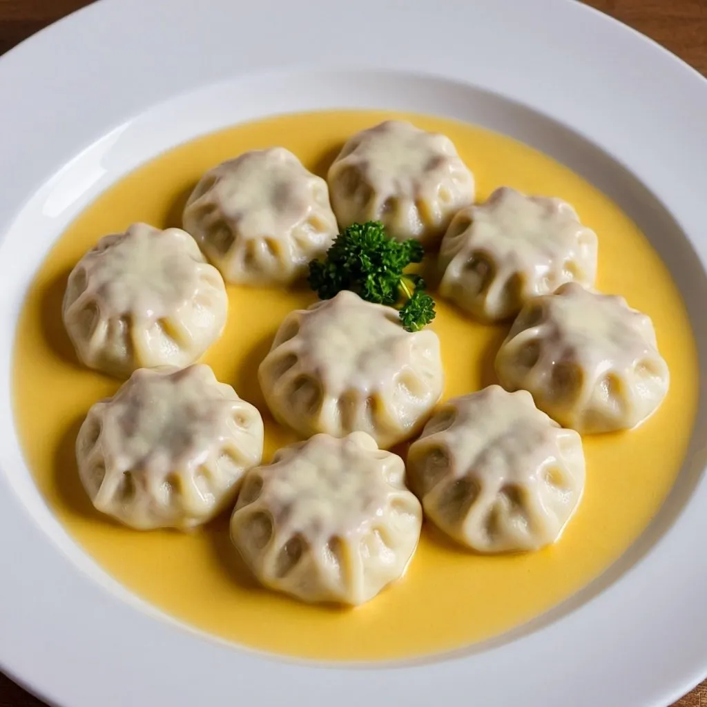 Prompt: bechamel dumplings 