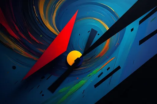 Prompt: Composition B7a in the style of Wassily Kandinsky