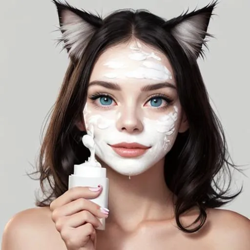 Prompt: Face cream for cats 