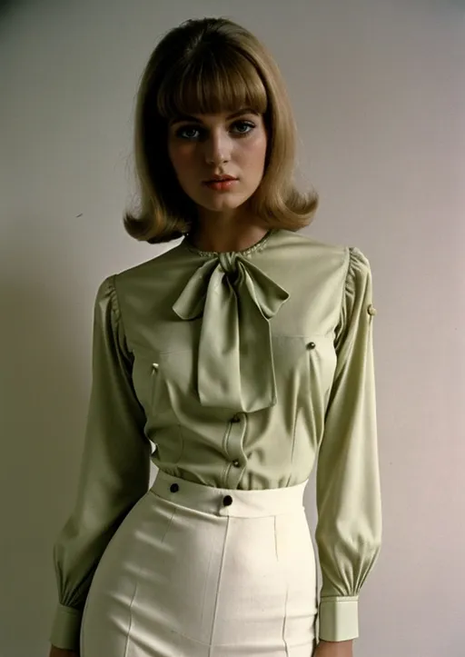 Prompt: Mod blouse, 1968 