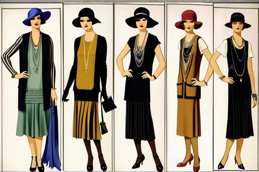 Prompt: Project Runway winning looks, September 1923