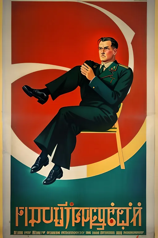 Prompt: Depression-era Soviet socialist realism propaganda poster promoting flatulence 