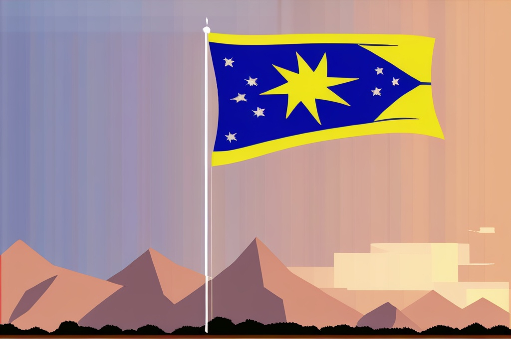 Prompt: The flag of the land of Leg