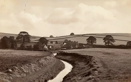 Prompt: Late 19th century photograph of Needsome moor, near Pants-on-Fyre, Leicestershire, England 