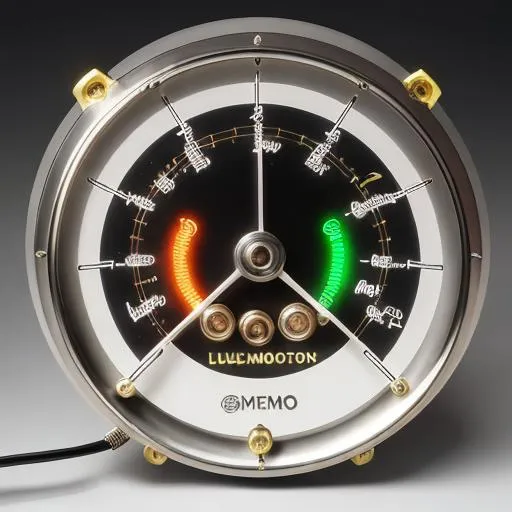 Prompt: Memot pangiometer in full lux with Bisoncore potentiometers 