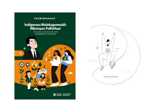 Prompt: Indigenous mulokaagenwaakh nibaiopan fulwishakaat