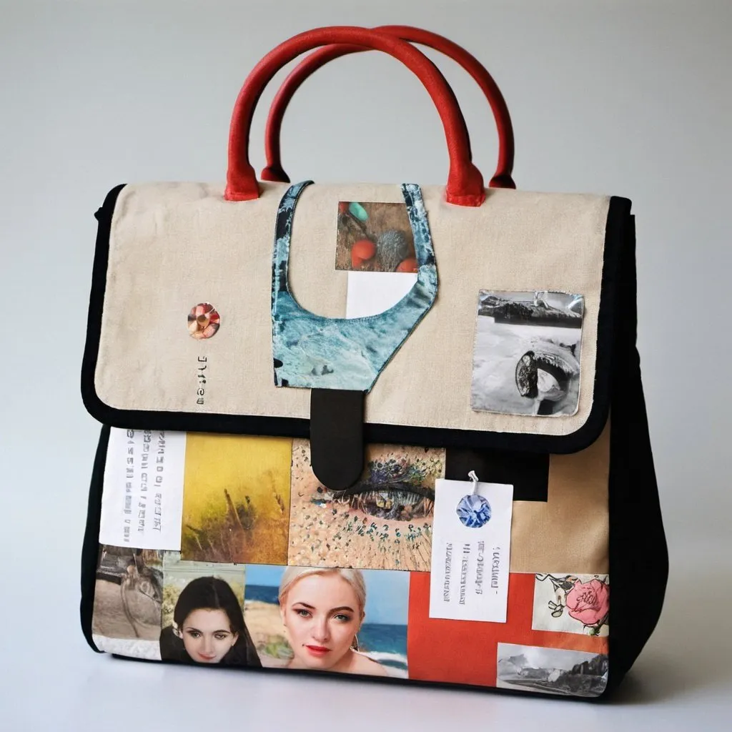 Prompt:  collage bag