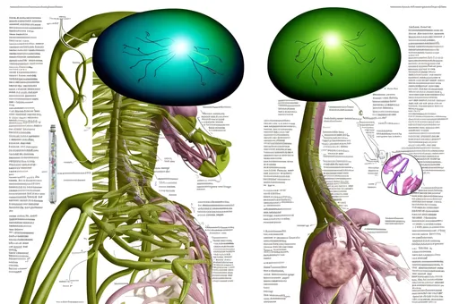 Prompt: Medical textbook illustrations of alien genetic parts 