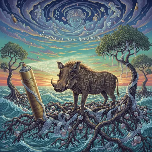 Prompt: Dutch clumpy mangrove on your dreams of clam hairspray finally getting nominal warthogged