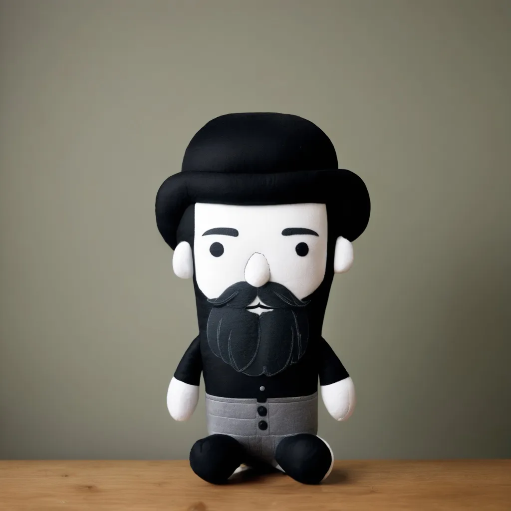 Prompt: Herman Melville plushy 