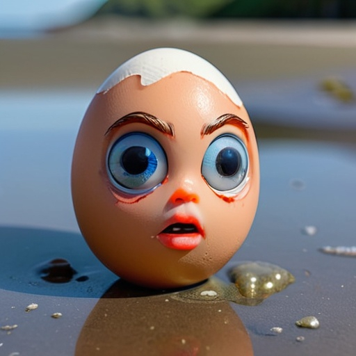 Prompt: Crosseyed bungalow egg at low tide with her sister on a Tuesday morning tells us nothing of what lies behind the door of What What. 