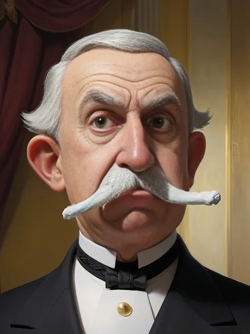 Prompt: Portrait of President Aloysius Dicknose Buttbreath