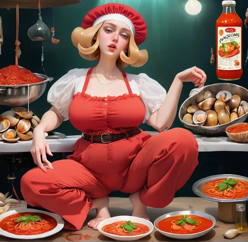 Prompt: Oleo pleen semming ghiolimus plagnidia Francesca elastic pantaloon poverty clam disco forty two thousand yalts in lolo marinara sauce 