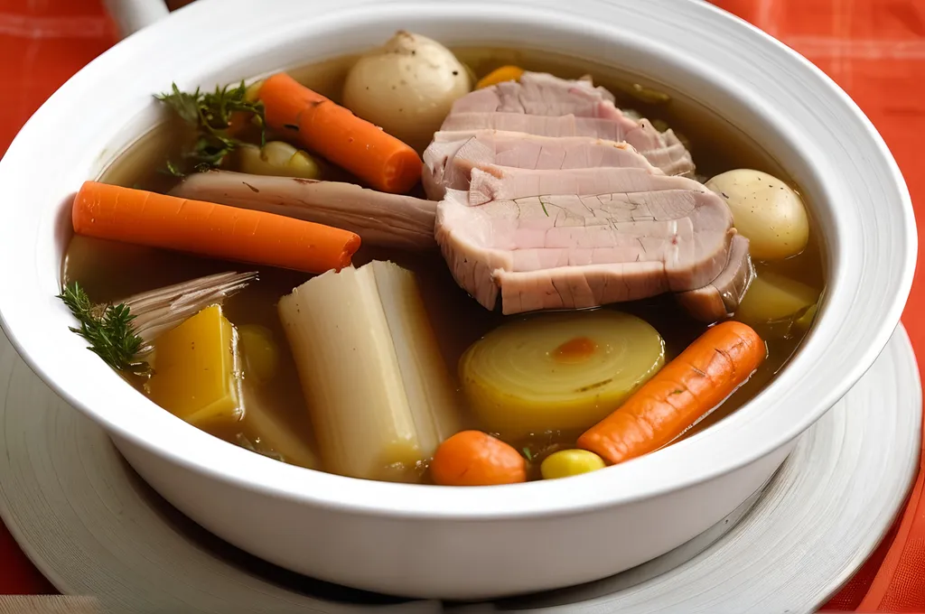 Prompt: Pot-au-feu de porc et chou facile 