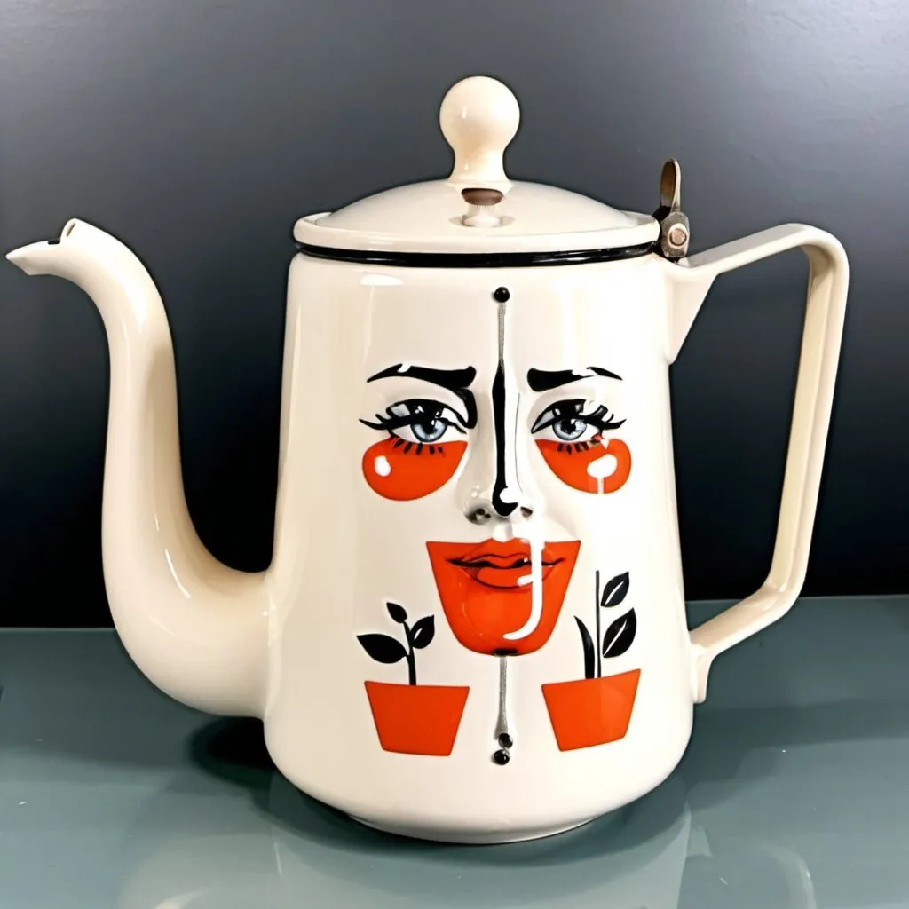 Prompt: Midcentury modern naughty coffee pot