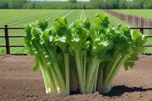Prompt: Adult celery protecting the herd