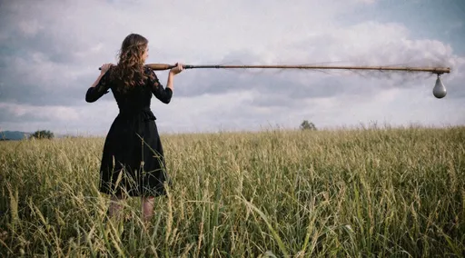 Prompt: Mets ta bite dans un coing et souffle