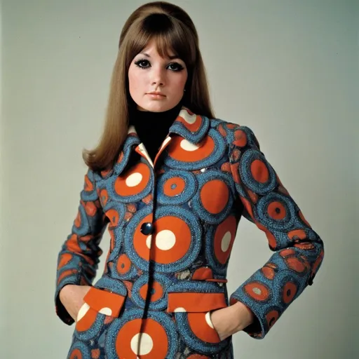 Prompt: Fancy fashionable 1968 mod jacket with the phattest badonk 